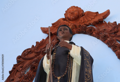 Photograph of a statuette of Saint Martin de Porres in Peru.
