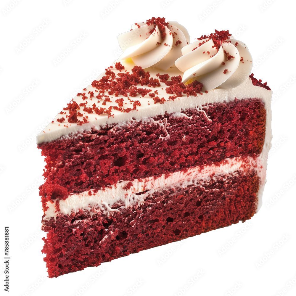 custom made wallpaper toronto digitalred velvet cake slice cutout png isolated on white or transparent background