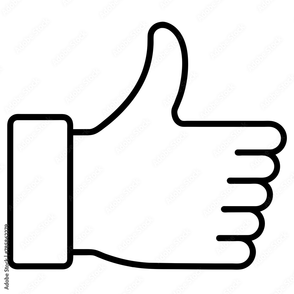 thumb up like a symbol