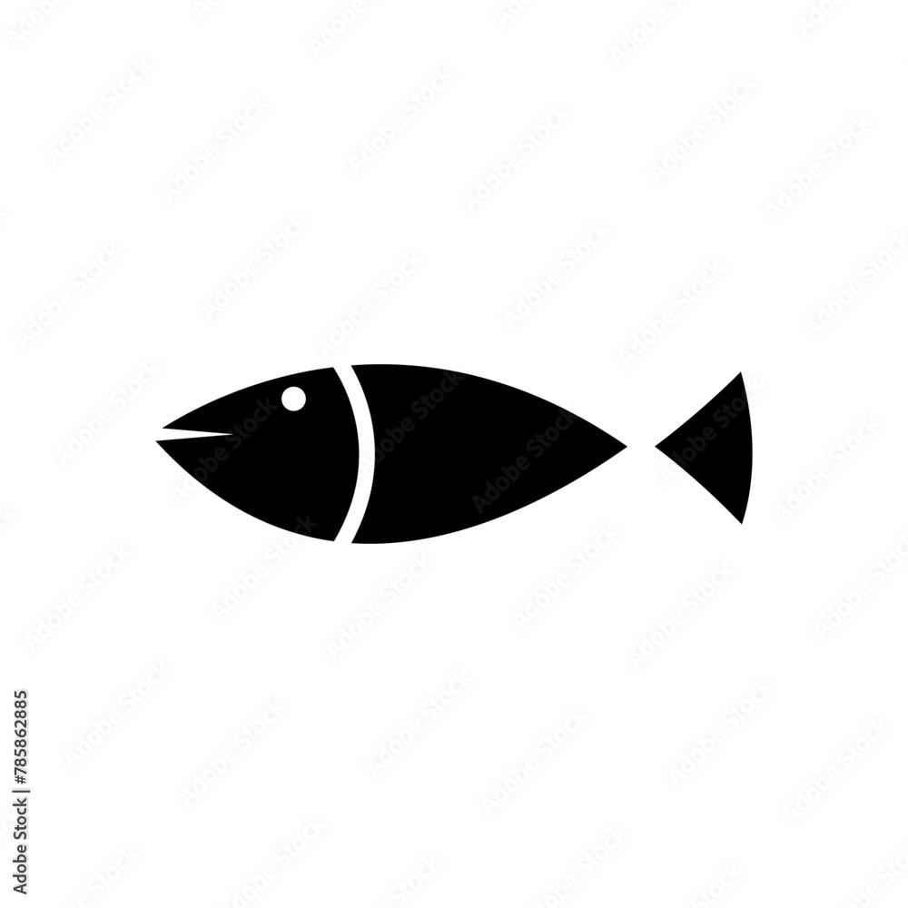 Obraz premium Fish icon vector