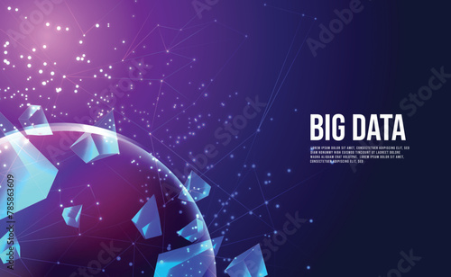 The abstract background of metaverse and big data