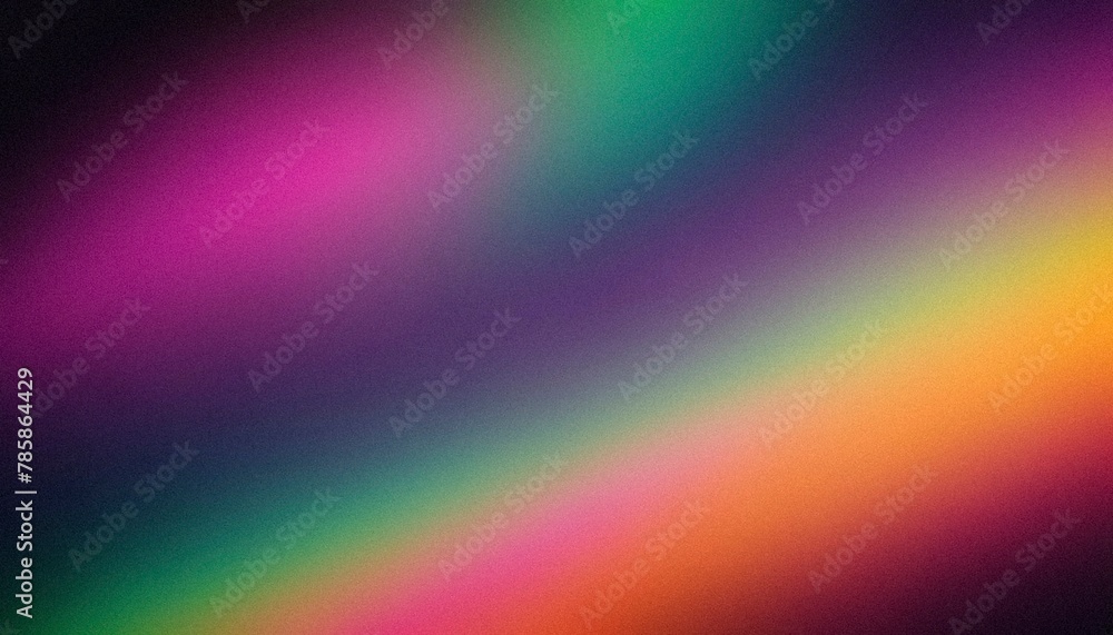 Fototapeta premium Colorful sky resembling a rainbow with purple, green, and orange gradient