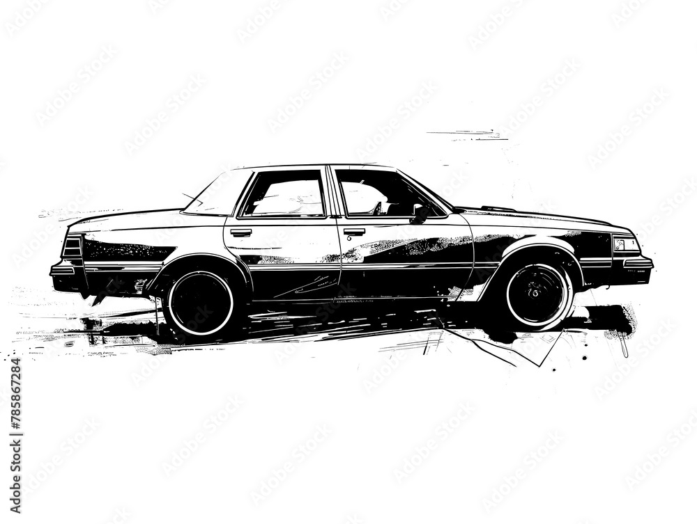 Fototapeta premium car silhouette
