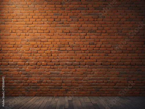 Old orange brick wall for a vintage style background.