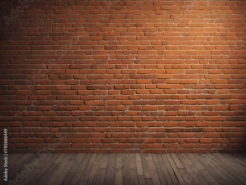 Old orange brick wall for a vintage style background.