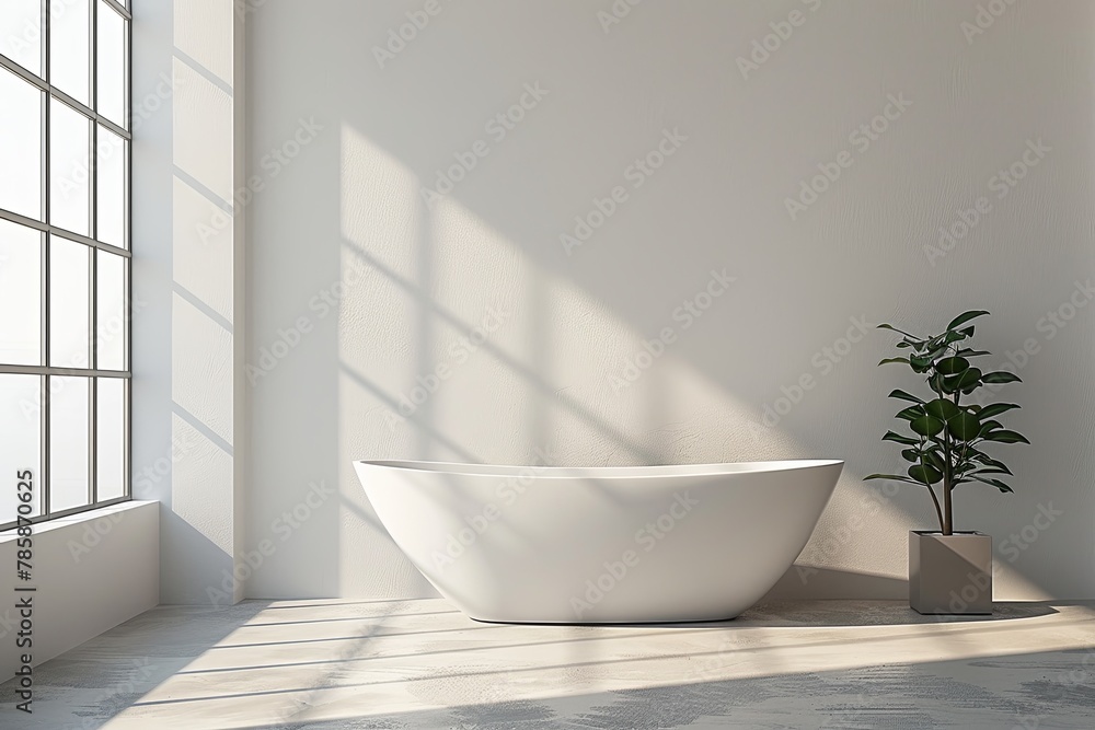 Bathroom Wall Mockup created with Generative AI