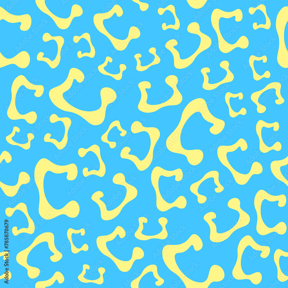 Abstract Letter C Vector Seamless Pattern