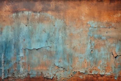 Aged Rustic Wall with Peeling Paint