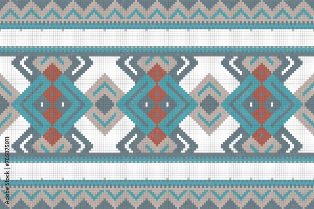 Ethnic abstract ikat art design. Seamless pattern in tribal, folk embroidery, and Mexican style. Seamless abstract ikat pattern.background ,carpet,wallpaper,clothing, Ethnic abstract ikat art design. Seamless pattern in tribal, folk embroidery, and Mexican style. Seamless abstract ikat pattern.background ,carpet,wallpaper,clothing,
