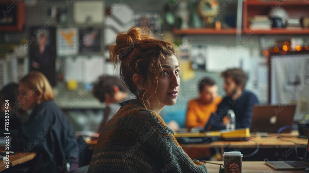 Passionate Grassroots Campaign Meeting in Small Office