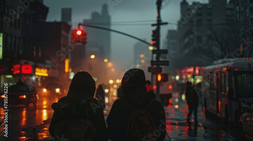 Community Unity: City Street Photography During Blackout