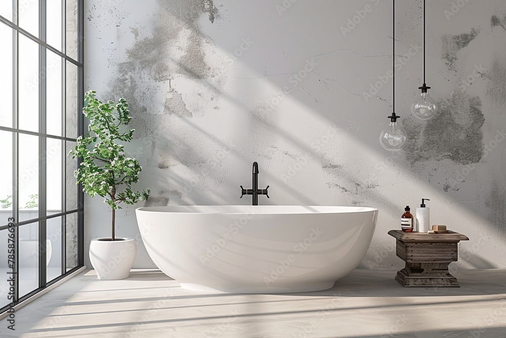 Bathroom Wall Mockup created with Generative AI Bathroom Wall Mockup created with Generative AI