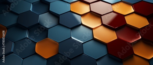 3D hexagonal pattern of anti-aging creams in action, flat, elegant suede background,