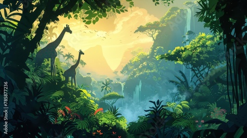 Surreal Jungle Animation with Conservation Message