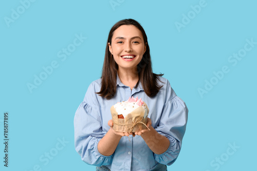 Beautiful young woman with ...