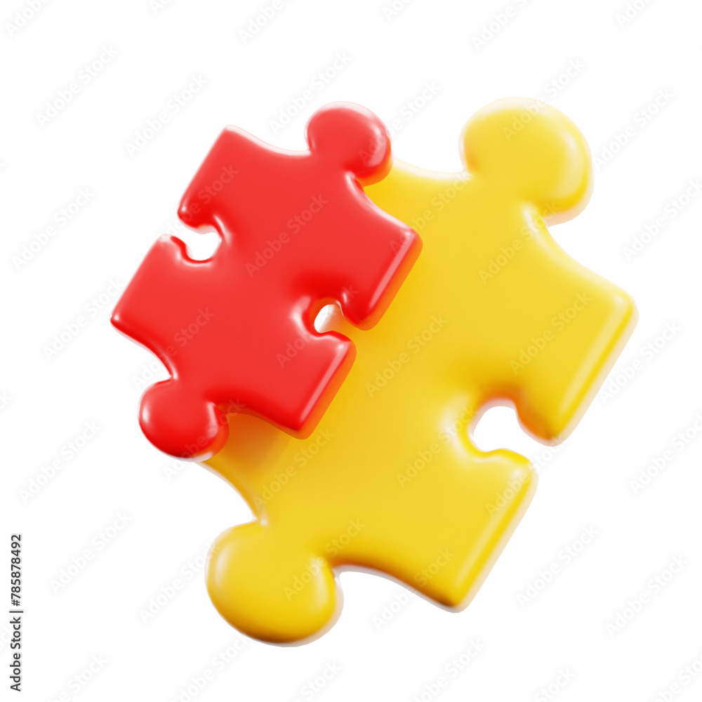 3D Mini Puzzle and Big Puzzle Icon 3D Mini Puzzle and Big Puzzle Icon