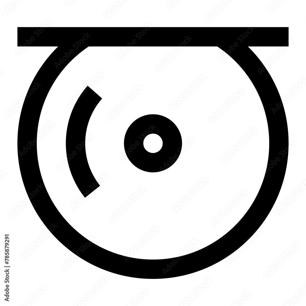 cd disk player line icon