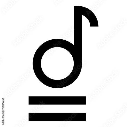 song lyric line icon