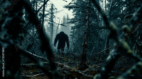 Bigfoot in forest