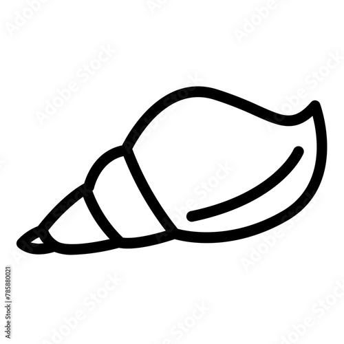 shell sea icon line