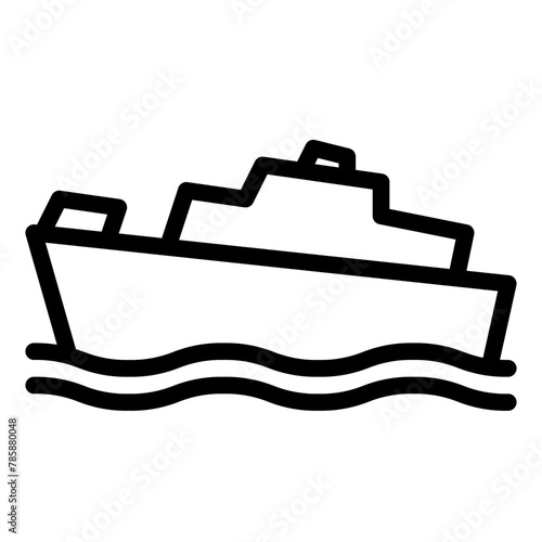 yacht boat ship icon