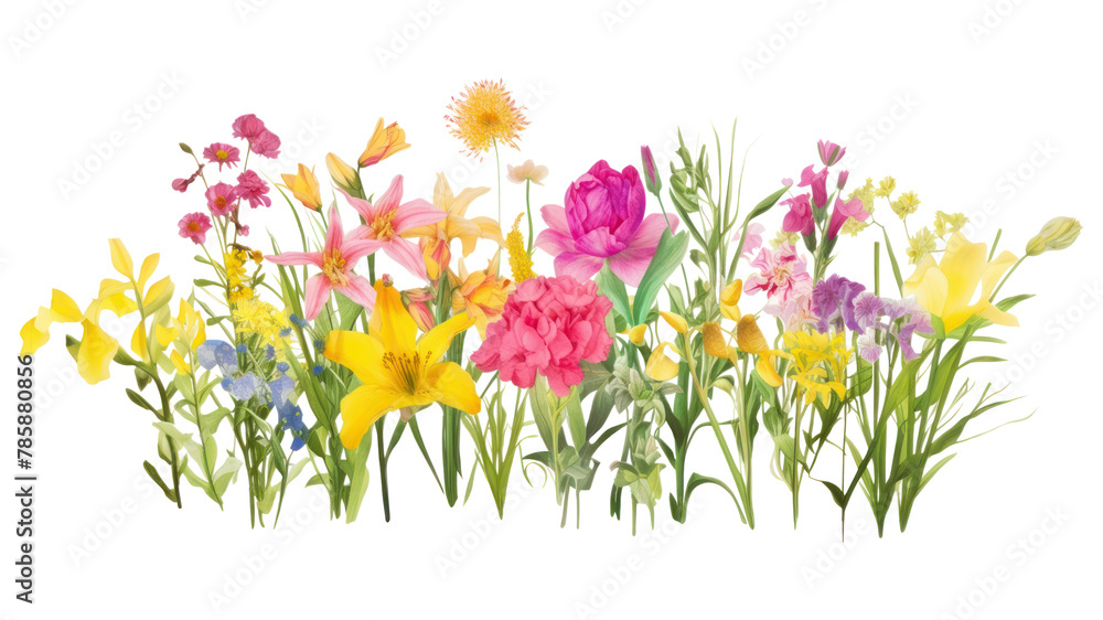 PNG  Pink flowers daffodil outdoors nature