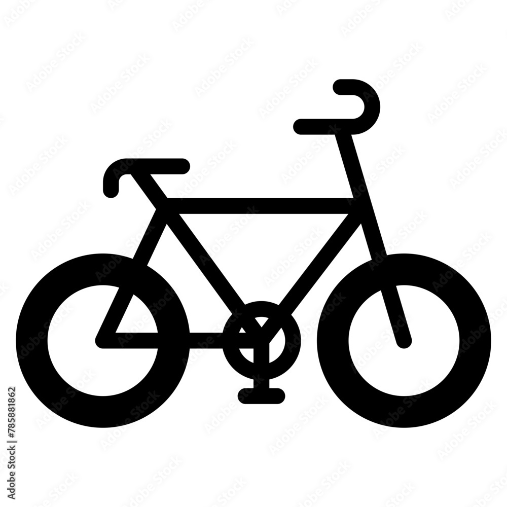 bike icon glyph style, suitable for web and mobile app. bike icon glyph style, suitable for web and mobile app.