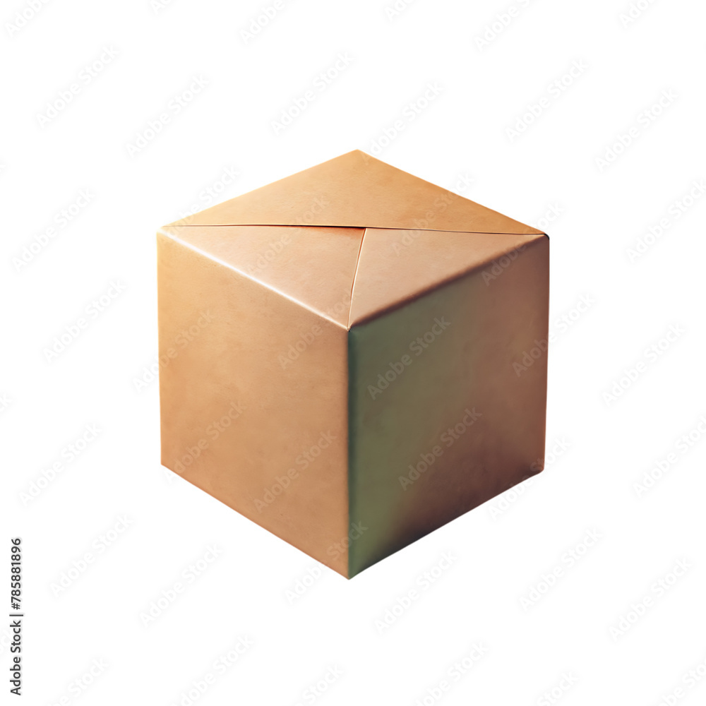 Fototapeta premium Cardboard box or brown paper box
