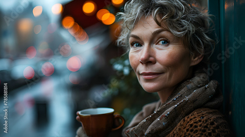 Photolike Woman with Skin Texture photo