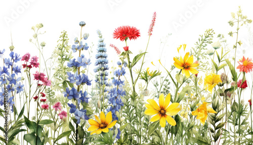 PNG Summer flowers painting outdoors nature