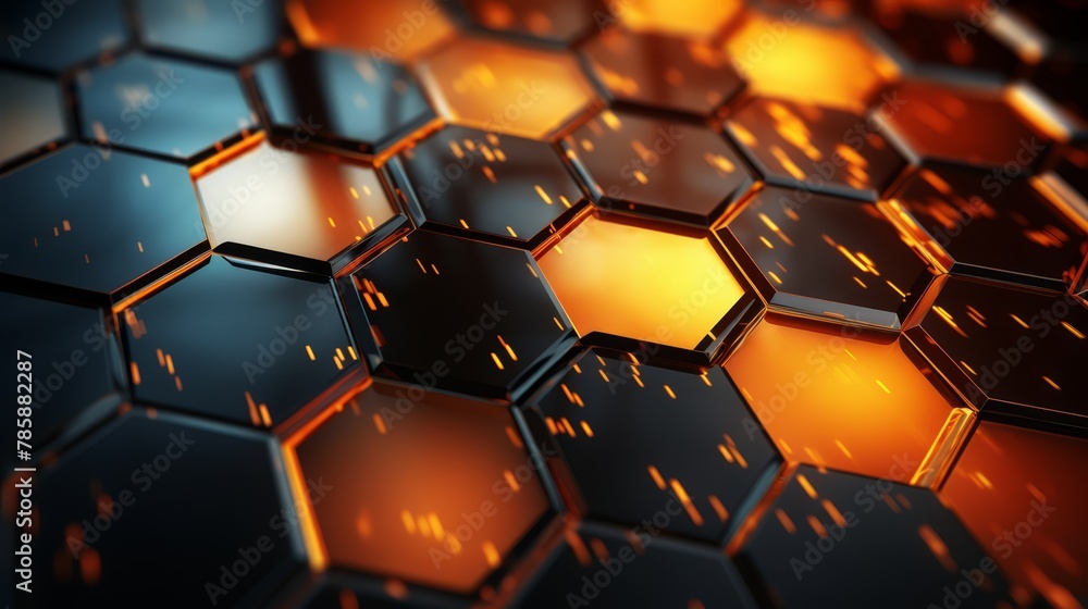 Detailed hexagonal skin repair visualization, blurred, vibrant art deco lobby background, Detailed hexagonal skin repair visualization, blurred, vibrant art deco lobby background,