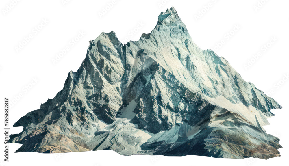 Fototapeta premium PNG Mountain shape collage cutouts outdoors scenery nature