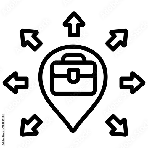 Business expansion icon