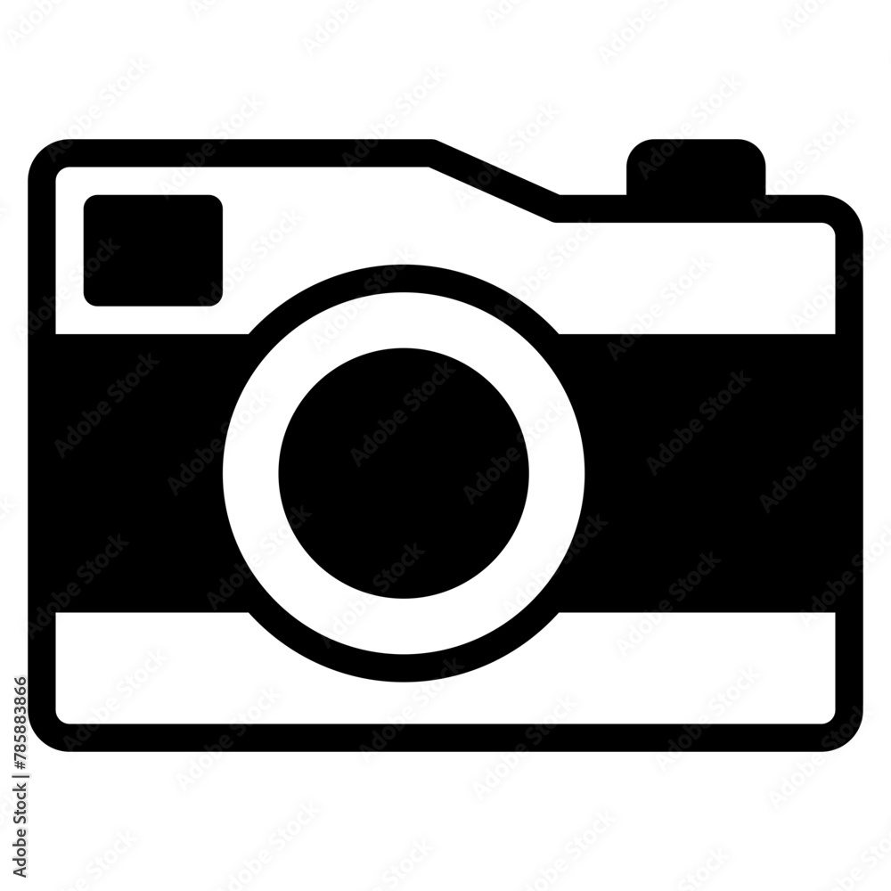 camera icon solid line style, suitable for web and mobile app. camera icon solid line style, suitable for web and mobile app.