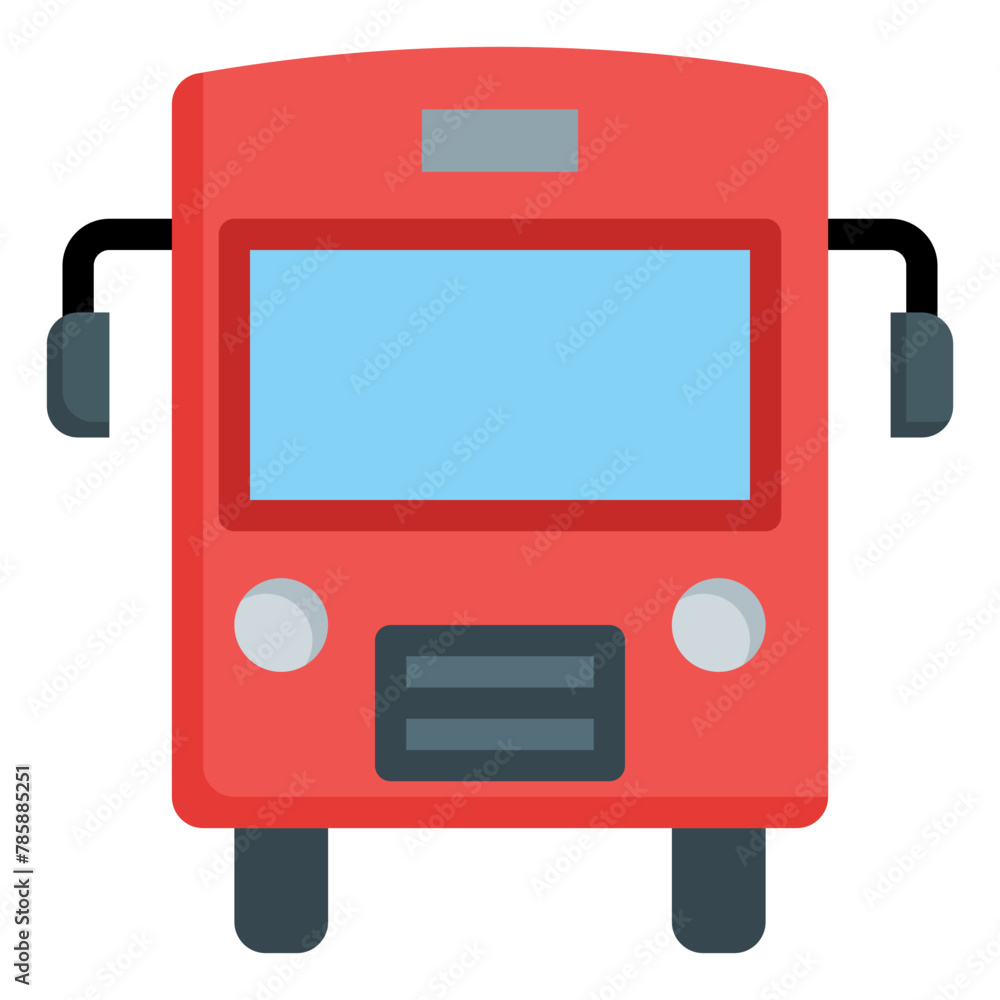 bus icon flat style, suitable for web and mobile app. bus icon flat style, suitable for web and mobile app.