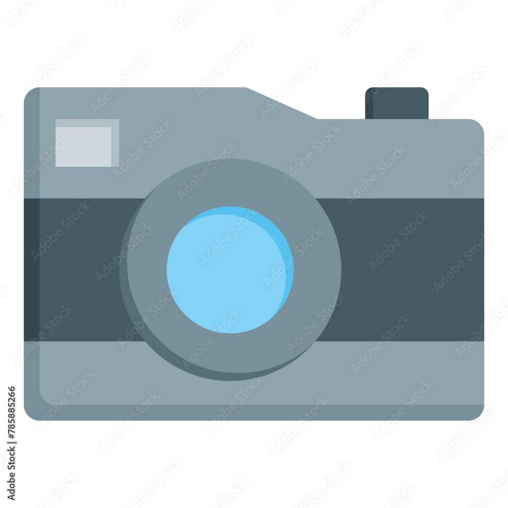 camera icon flat style, suitable for web and mobile app. camera icon flat style, suitable for web and mobile app.