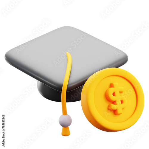 3D Student Loan Icon