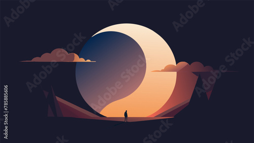 A celestial game of hide and seek unfolds in the night sky as the moon slips in and out of darkness during the captivating event of a lunar