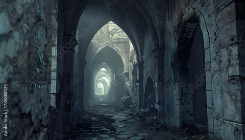Eerie Echoes of the Past:Navigating the Labyrinthine Corridors of a Forgotten Gothic Castle