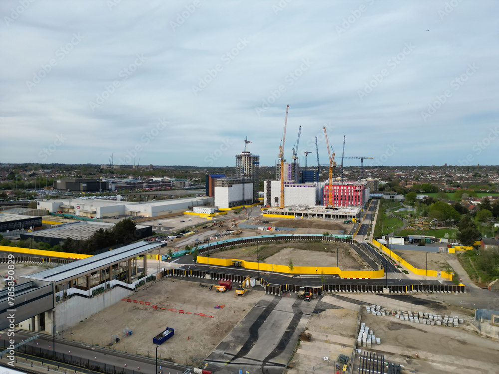 Aerial View of Brent Cross West Hendon London City of England United Kingdom, April 12th, 2024 Aerial View of Brent Cross West Hendon London City of England United Kingdom, April 12th, 2024