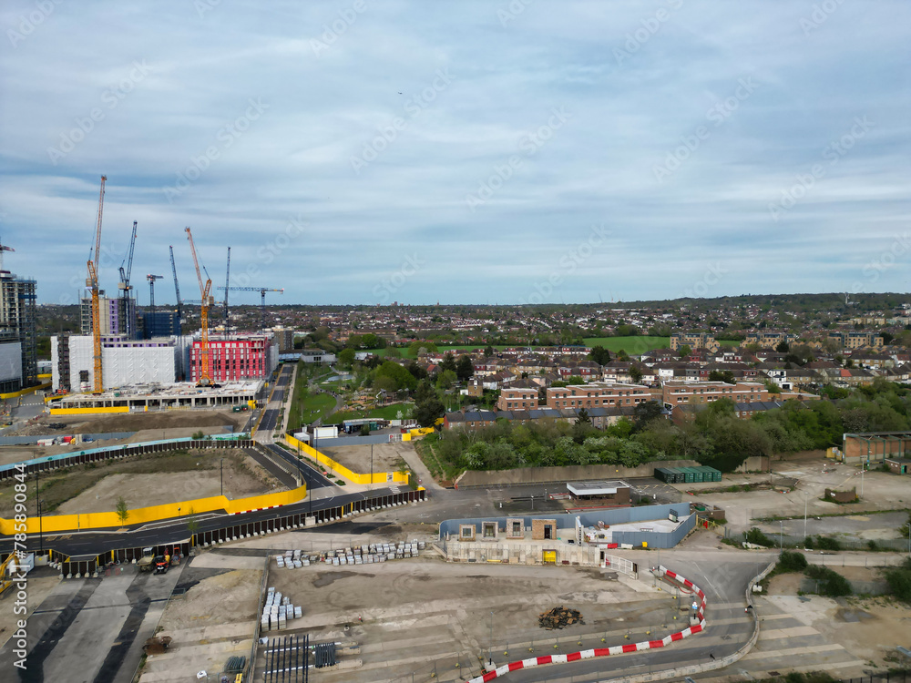 Aerial View of Brent Cross West Hendon London City of England United Kingdom, April 12th, 2024 Aerial View of Brent Cross West Hendon London City of England United Kingdom, April 12th, 2024