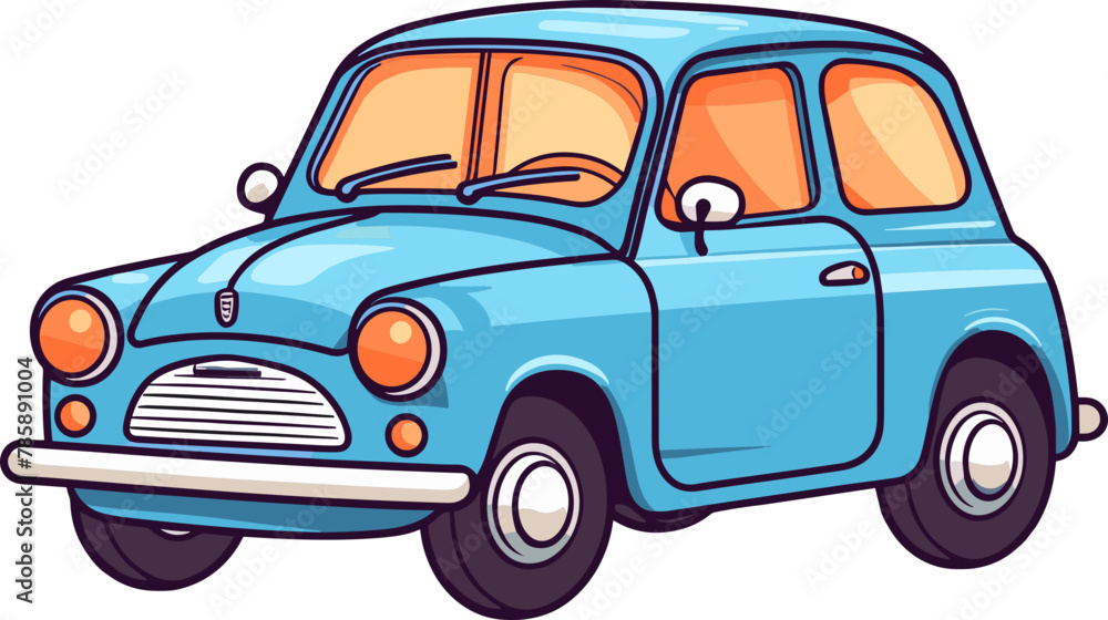 Small car clipart design illustration