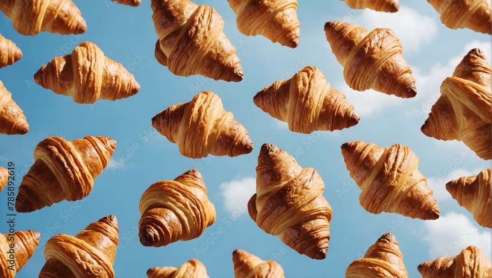 bunch-of-croissants-are-flying