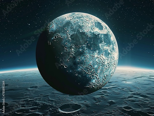 A fantasy diary of the moon, plotting nightly escapades to stealthily cool the Earth photo