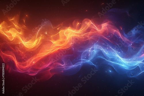 Blue and red galaxy color background 