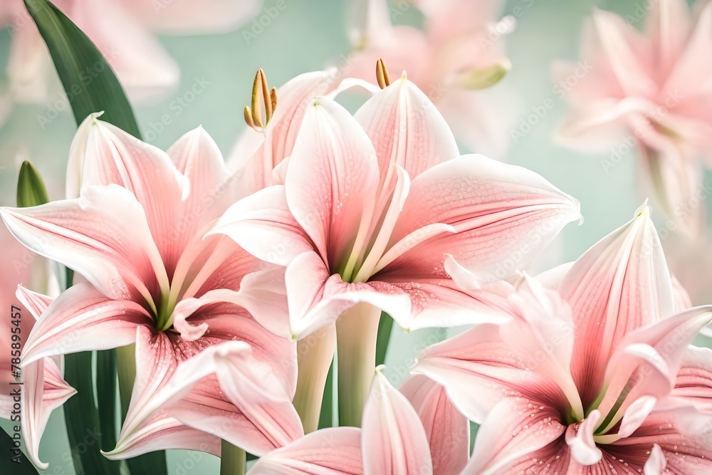 Obraz premium Amaryllis flowers tropical forest plant blossom