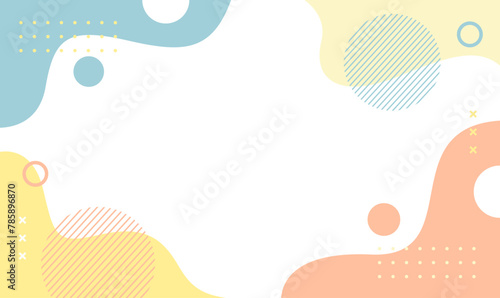 Abstract Vector Geometric Background. Wallpaper illustrations backdrop in pastel colors. Suitable for covers, poster designs, templates, banners and others