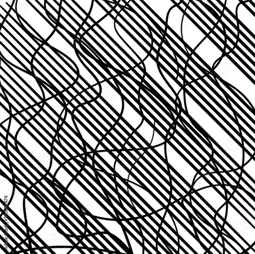Striped diagonal texture with wavy cracks on top. © rasengan