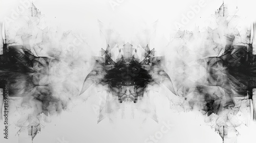 Abstract Symmetrical Smoke Art