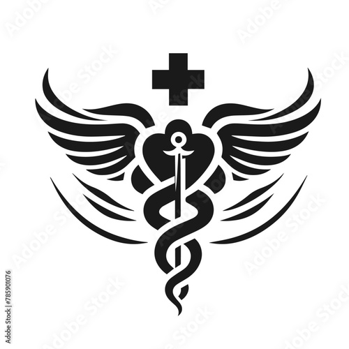 Medical logo-type isolated on white background